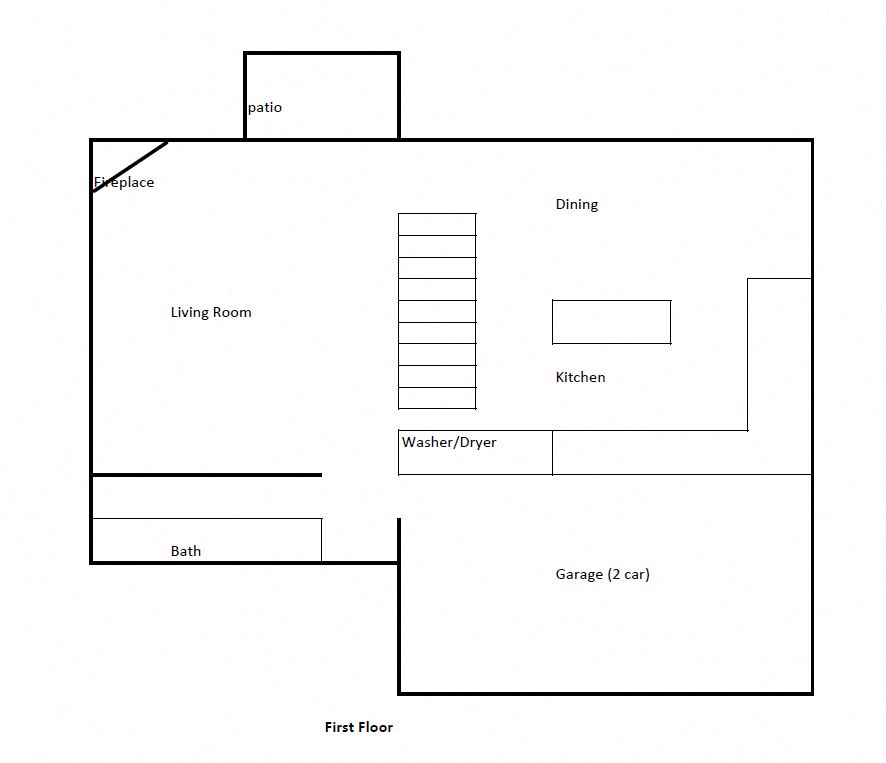 Floor plan for 2 beds, 2 baths, 1426 sqft